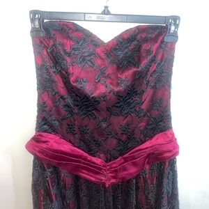 Black and Red Goth Prom Dress